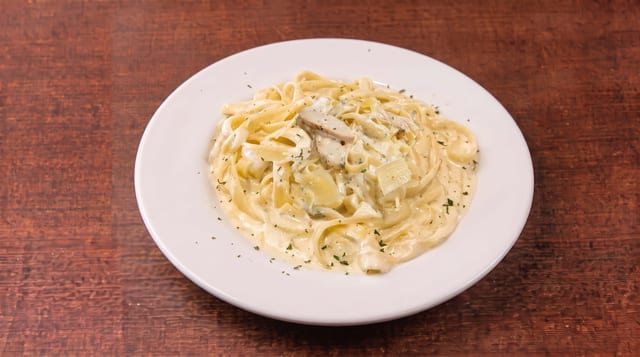 Fettuccine Chicken Alfredo.