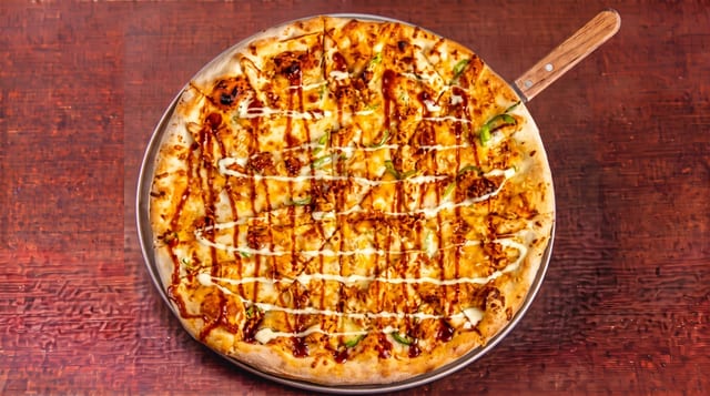 BBQ Chicken Pizza.