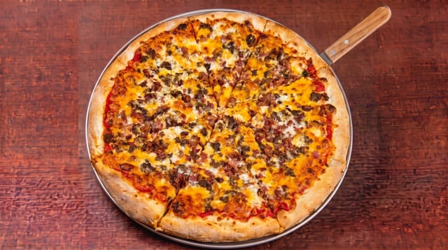 Bacon Cheeseburger Pizza.