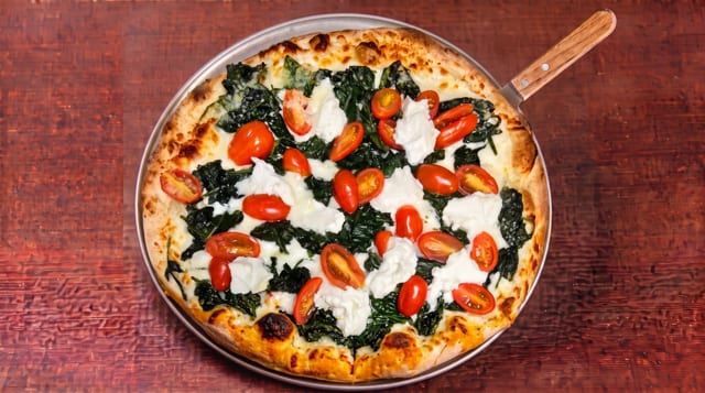 Spinach & Ricotta Pizza.