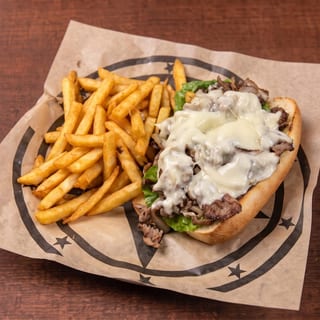 Lunch #7 6" Cheese Steak and Fries