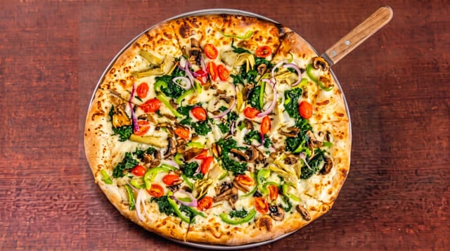 Grilled Veggie Pizza.