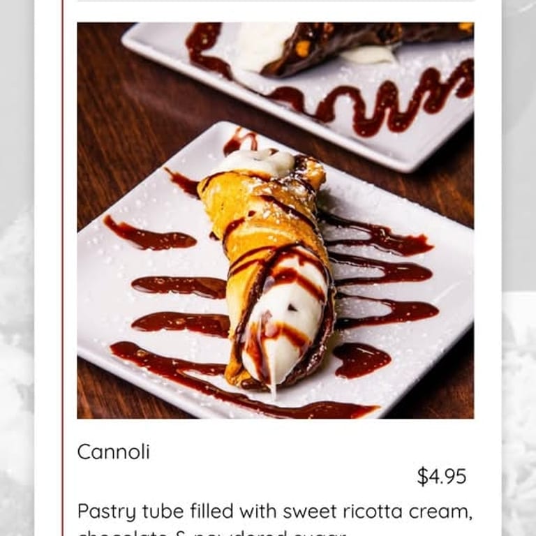 Savor Our Authentic Cannoli