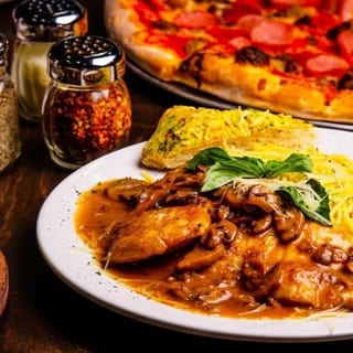 Chicken Marsala with Spaghetti